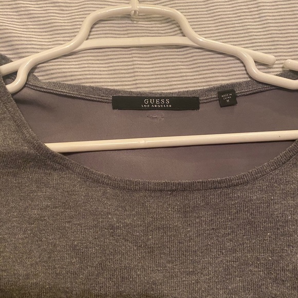 Guess gray sweater with sheer back - Picture 4 of 4